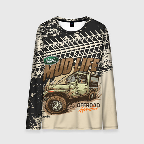 Мужской лонгслив LAND ROVER / 3D-принт – фото 1