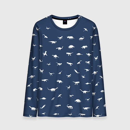 Мужской лонгслив Dinoworld 2 / 3D-принт – фото 1