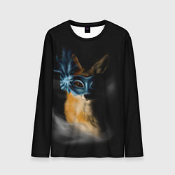 Лонгслив мужской Лиса в маске, цвет: 3D-принт