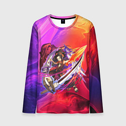 Лонгслив мужской Шаман Кинг Йо Асакура, цвет: 3D-принт