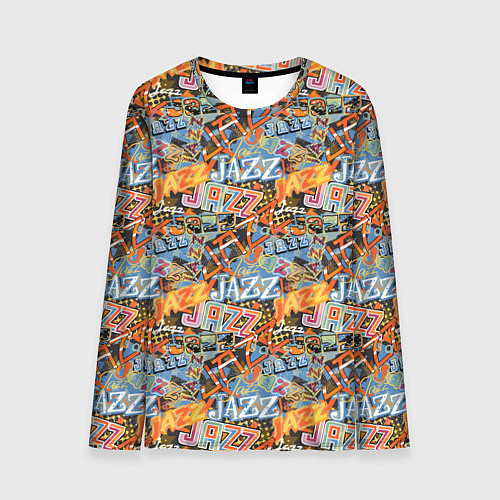 Мужской лонгслив Jazz / 3D-принт – фото 1