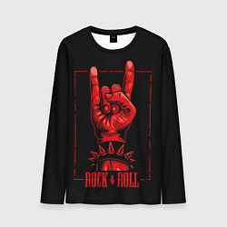 Лонгслив мужской Rock & Roll, цвет: 3D-принт
