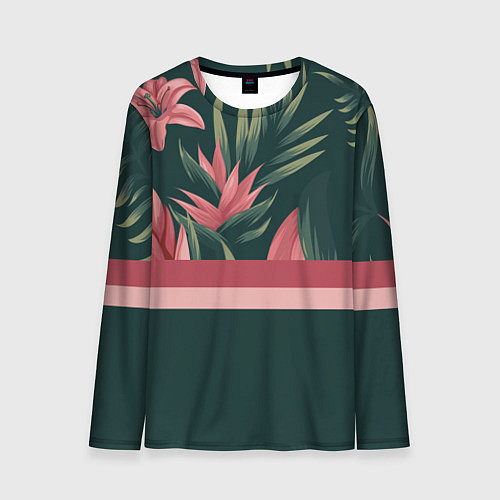 Мужской лонгслив Лилии / 3D-принт – фото 1