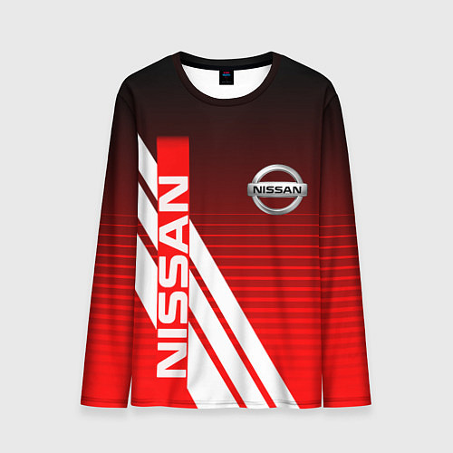 Мужской лонгслив NISSAN НИССАН СПОРТ / 3D-принт – фото 1