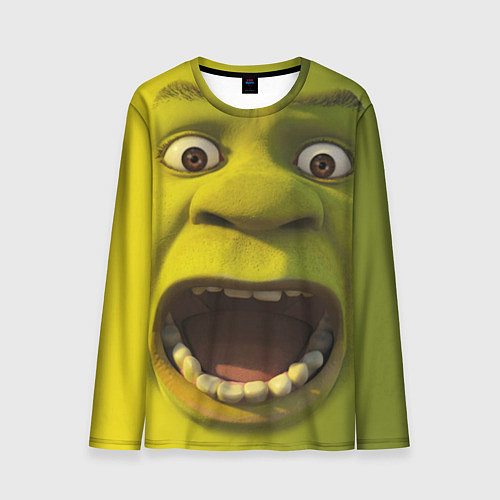 Мужской лонгслив Shrek is Yelling / 3D-принт – фото 1