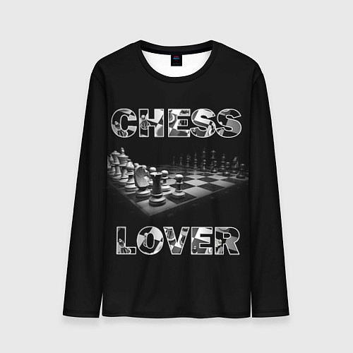 Мужской лонгслив Chess Lover Любитель шахмат / 3D-принт – фото 1