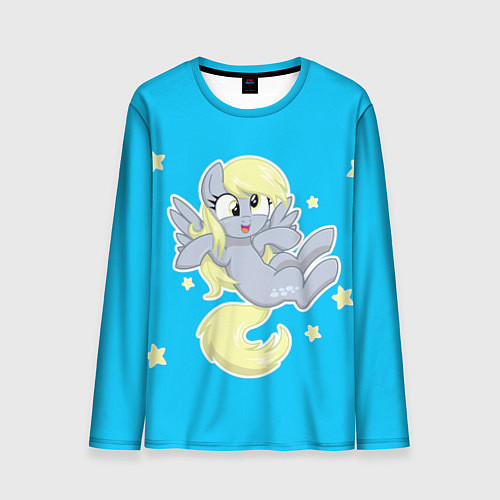 Мужской лонгслив Пони в звёздном небе / 3D-принт – фото 1