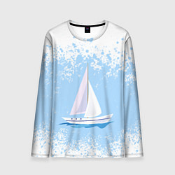 Мужской лонгслив ОДИНОКАЯ ЛОДКА SAILBOAT Z