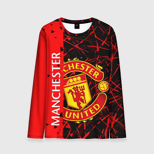 Мужской лонгслив МАНЧЕСТЕР MANCHESTER UNITED / 3D-принт – фото 1