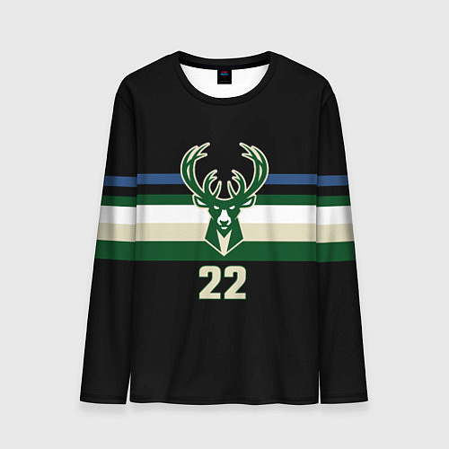 Мужской лонгслив Milwaukee Bucks форма Крис Миддлтон / 3D-принт – фото 1