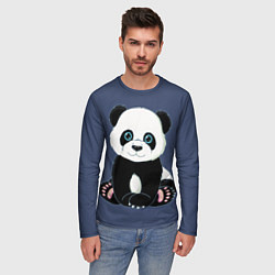 Лонгслив мужской Милая Панда Sweet Panda, цвет: 3D-принт — фото 2