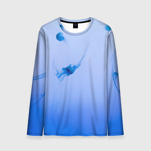 Мужской лонгслив МЕДУЗЫ ГРАДИЕНТ / 3D-принт – фото 1