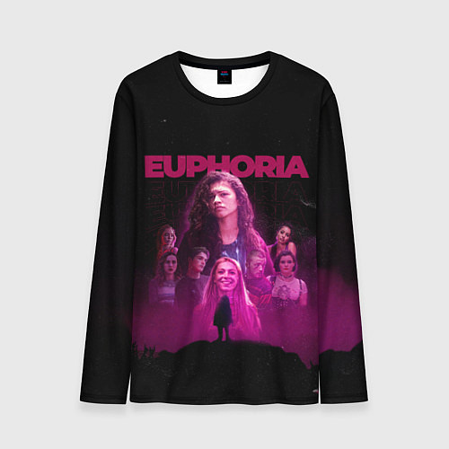 Мужской лонгслив Euphoria team / 3D-принт – фото 1