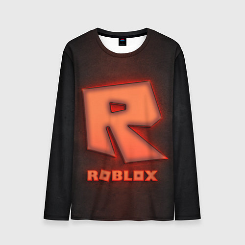 Мужской лонгслив ROBLOX NEON RED / 3D-принт – фото 1