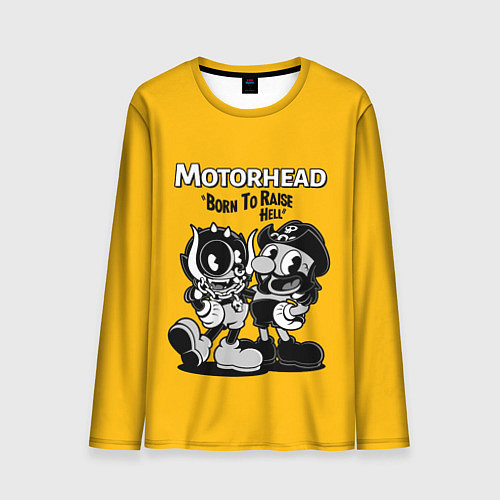 Мужской лонгслив Motorhead x Cuphead / 3D-принт – фото 1