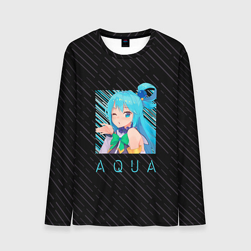 Мужской лонгслив Аква Aqua Коносуба KonoSuba / 3D-принт – фото 1