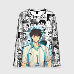 Лонгслив мужской ТООРУ ОЙКАВА OIKAWA TORU, цвет: 3D-принт