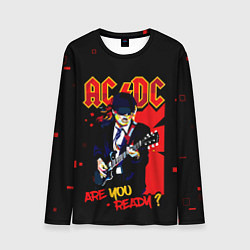 Лонгслив мужской ARE YOU REDY? ACDC, цвет: 3D-принт