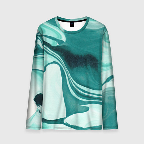 Мужской лонгслив Красочный развод / 3D-принт – фото 1