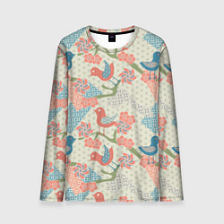 Лонгслив мужской Традиционный японский орнамент, цвет: 3D-принт