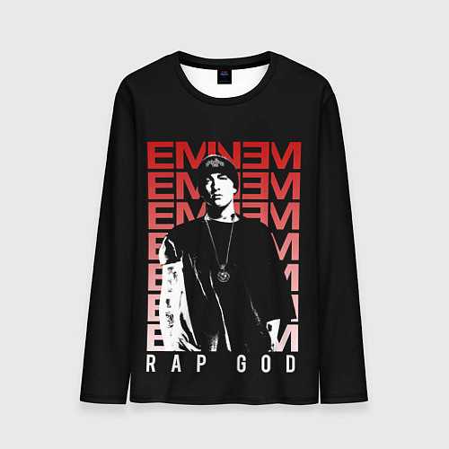 Мужской лонгслив Рэп бог / 3D-принт – фото 1
