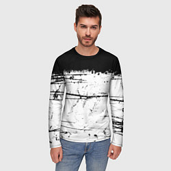 Лонгслив мужской ИСПАЧКАННЫЙ КРАСКОЙ, цвет: 3D-принт — фото 2