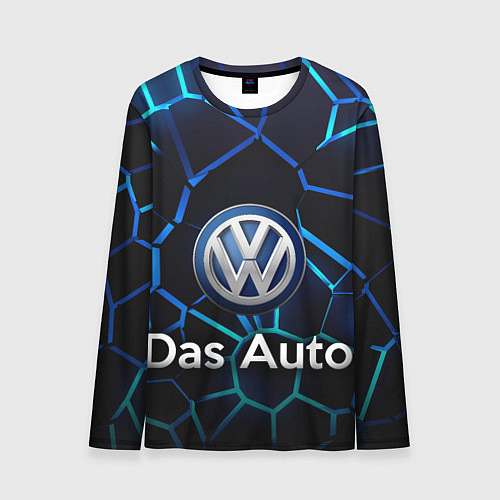 Мужской лонгслив Volkswagen слоган Das Auto / 3D-принт – фото 1