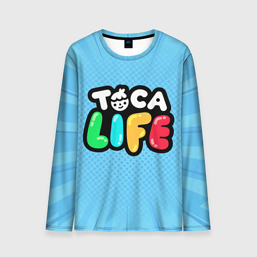 Мужской лонгслив Toca Life: Logo / 3D-принт – фото 1