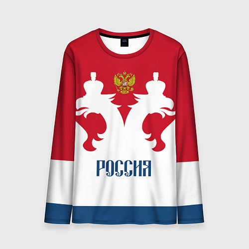 Мужской лонгслив Russia Team / 3D-принт – фото 1