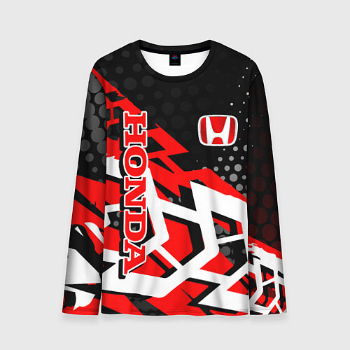 Мужской лонгслив Honda Хонда / 3D-принт – фото 1