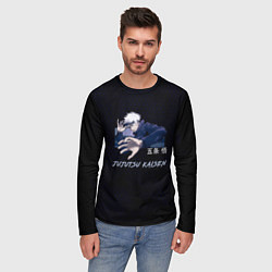 Лонгслив мужской Сатору Годжо без повязки Магическая битва, цвет: 3D-принт — фото 2