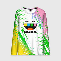 Лонгслив мужской Toca Boca: Улыбашка, цвет: 3D-принт