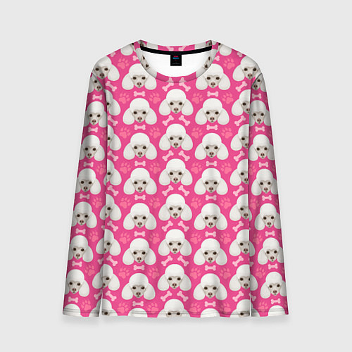 Мужской лонгслив Собака Пудель / 3D-принт – фото 1