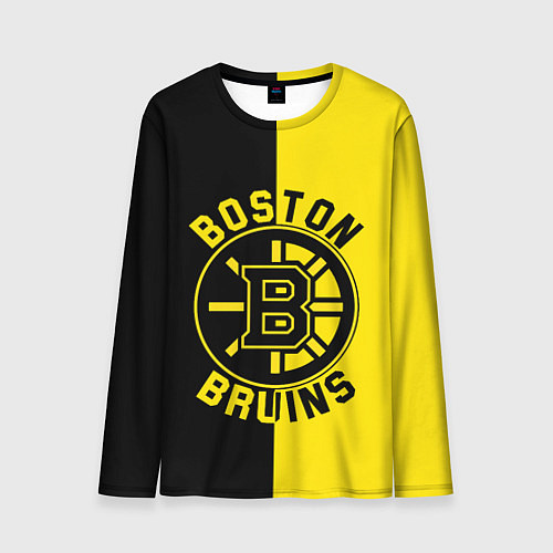 Мужской лонгслив Boston Bruins, Бостон Брюинз / 3D-принт – фото 1