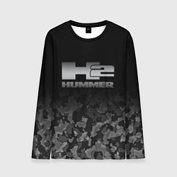 Лонгслив мужской H2 HUMMER LOGO, цвет: 3D-принт