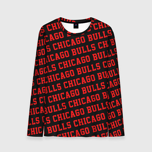 Мужской лонгслив Чикаго Буллз, Chicago Bulls / 3D-принт – фото 1