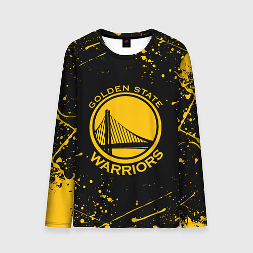 Мужской лонгслив GOLDEN STATE WARRIORS? , БРЫЗГИ КРАСОК / 3D-принт – фото 1