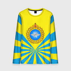 Лонгслив мужской Большая эмблема ВВС РФ, цвет: 3D-принт
