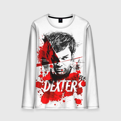 Мужской лонгслив Декстер Морган портрет / 3D-принт – фото 1
