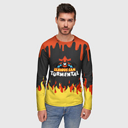 Лонгслив мужской Serious Sam Tormental 2D, цвет: 3D-принт — фото 2