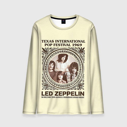 Мужской лонгслив Led Zeppelin - Texas International Pop Festival 19 / 3D-принт – фото 1