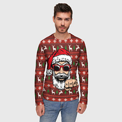 Лонгслив мужской Bad Santa Плохой Санта, цвет: 3D-принт — фото 2