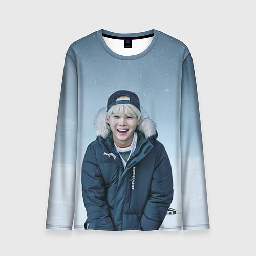 Мужской лонгслив MIN YOONGI BTS WINTER / 3D-принт – фото 1
