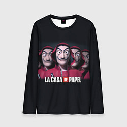 Мужской лонгслив LA CASA DE PAPEL BELLA CIAO БУМАЖНЫЙ ДОМ