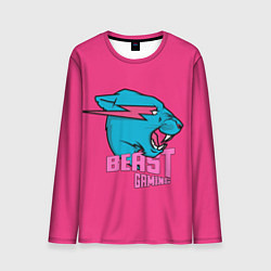 Лонгслив мужской Mr Beast Gaming Full Print Pink edition, цвет: 3D-принт