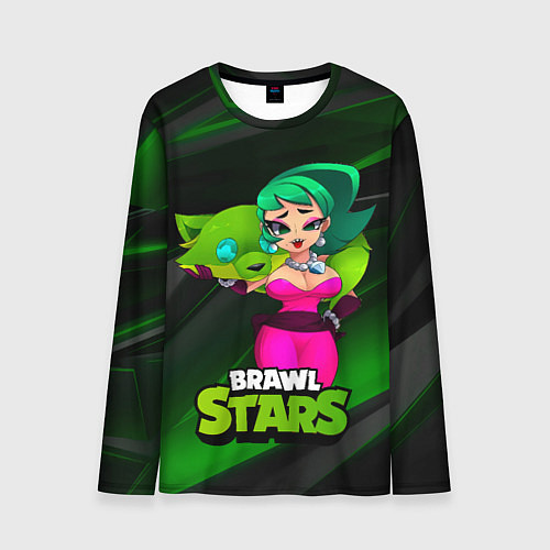 Мужской лонгслив LOLA BRAWLSTARS dark green / 3D-принт – фото 1