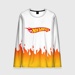 Лонгслив мужской Hot Wheels Logo Fire, цвет: 3D-принт