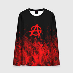 Лонгслив мужской Гражданская оборона пламя, цвет: 3D-принт