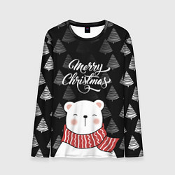 Мужской лонгслив MERRY CHRISTMAS BEARS