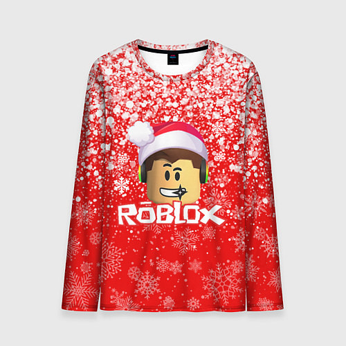 Мужской лонгслив ROBLOX НОВОГОДНИЙ SMILE 2022 / 3D-принт – фото 1